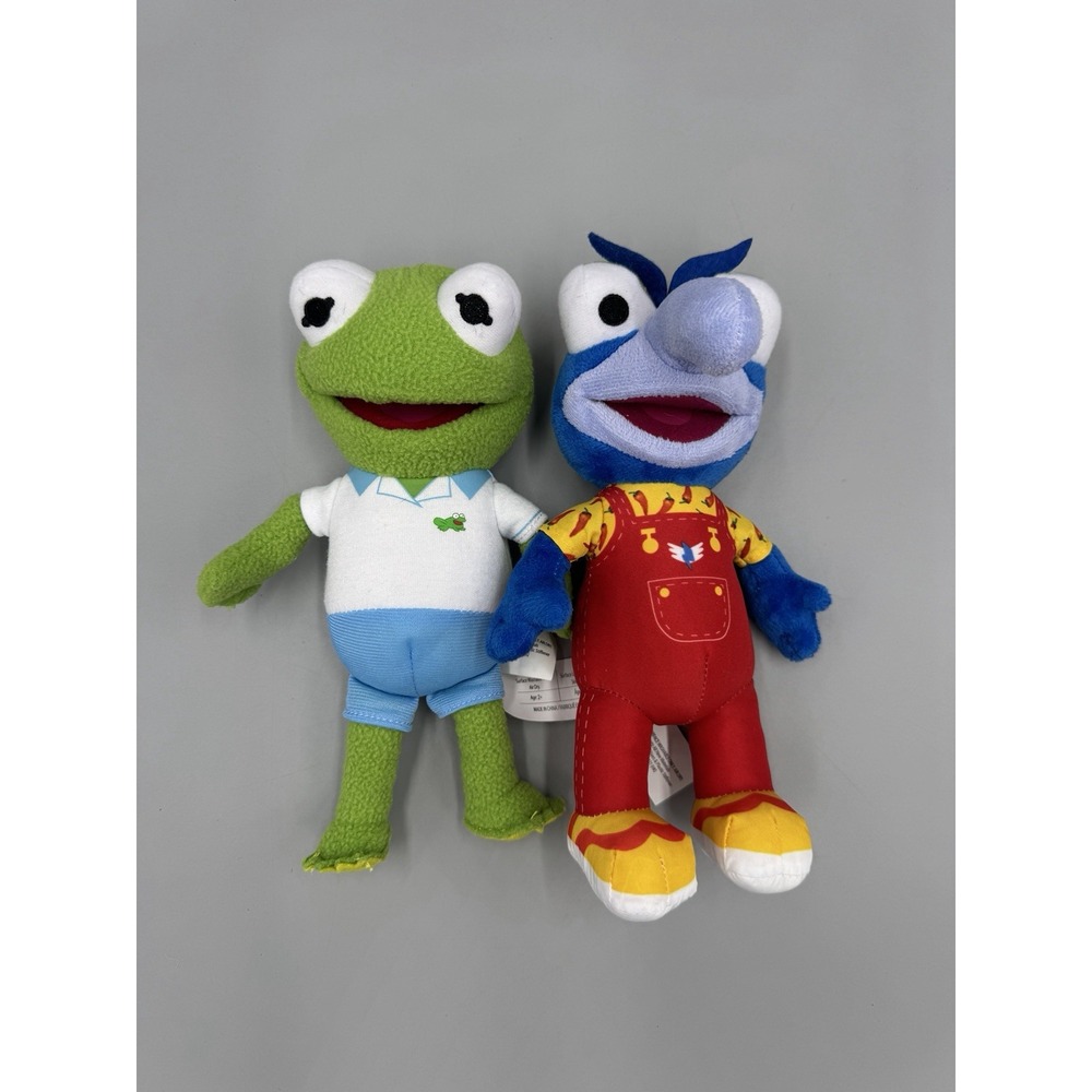 Disney Muppet Babies Kermit the Frog and Gonzo Plush Set Just Play 8 inch